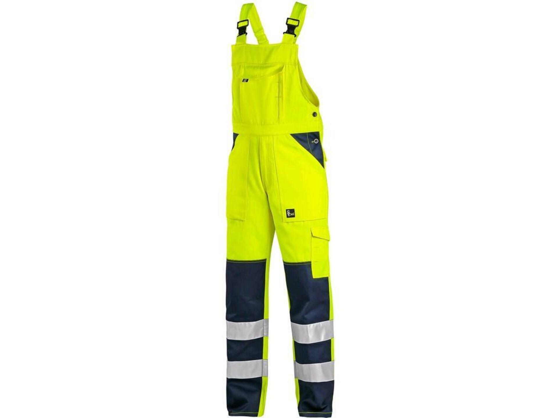 CXS NORWICH Kalhoty s laclem reflexní žlutá/modrá  50