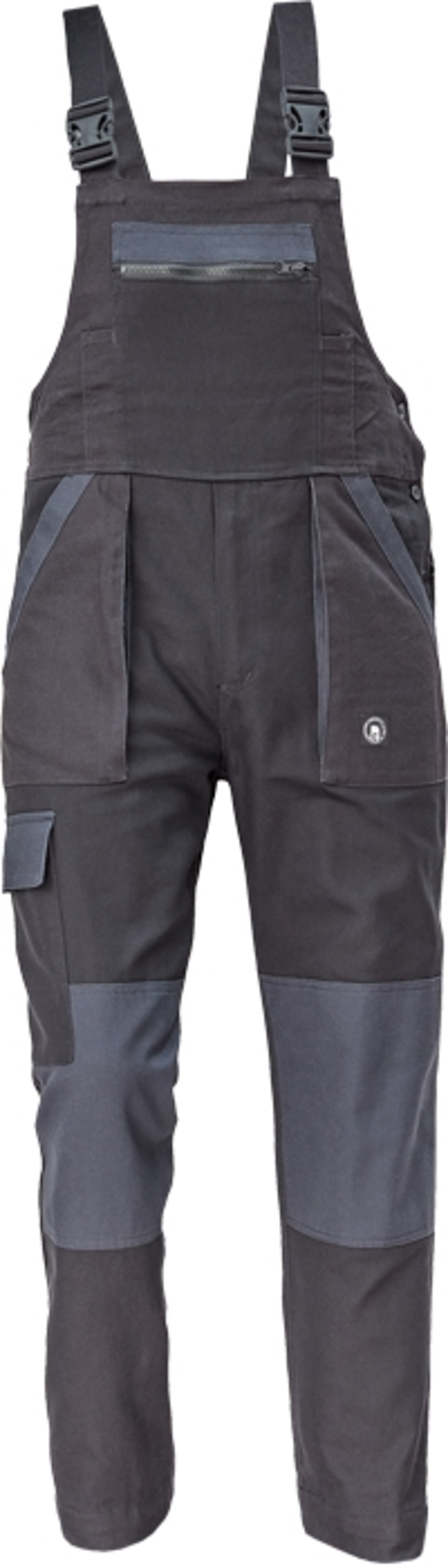 Cerva MAX NEO Kalhoty pracovní s laclem černá/šedá 44