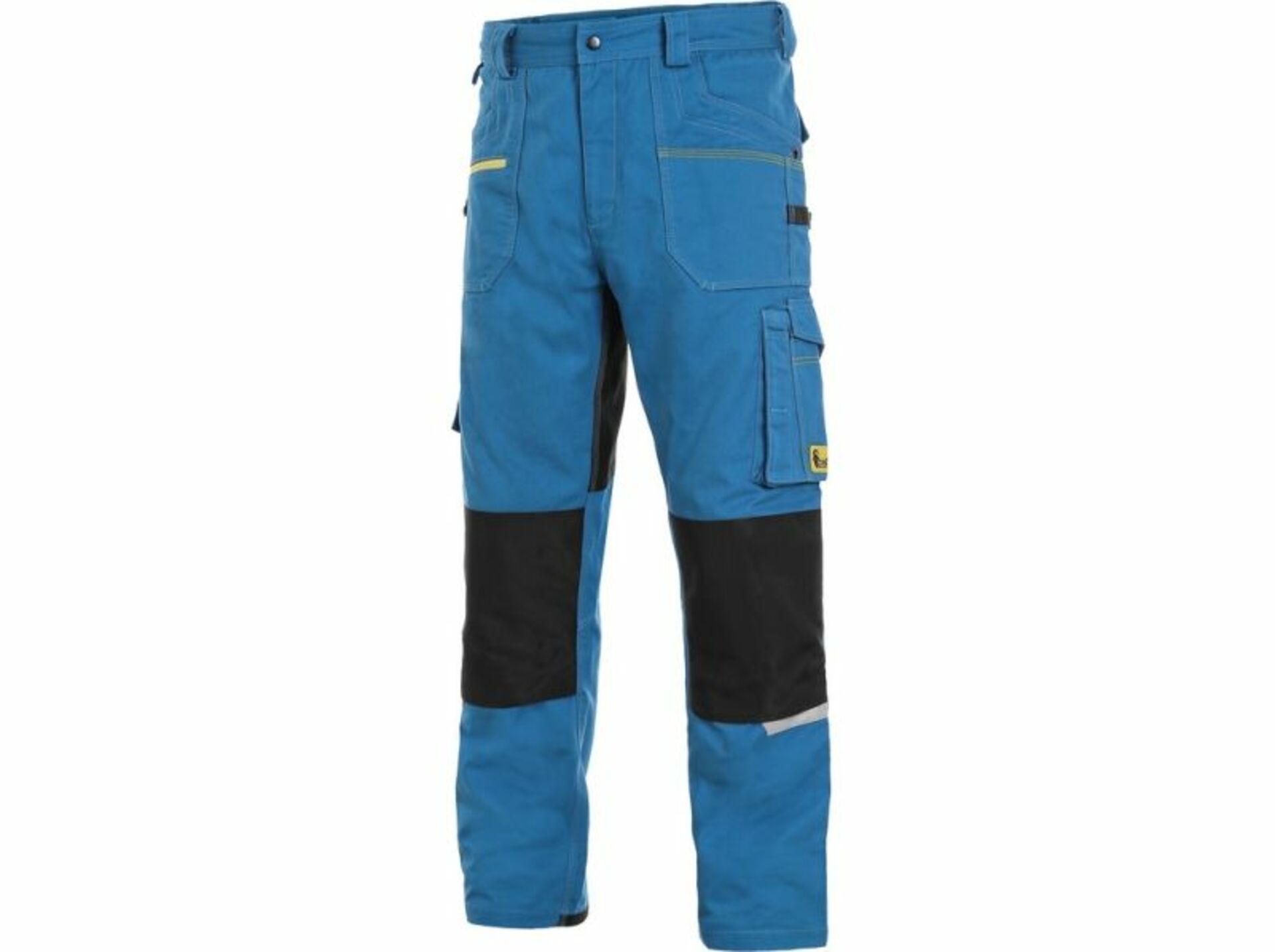 CXS STRETCH pánské Kalhoty pracovní do pasu středně modrá/černá 54