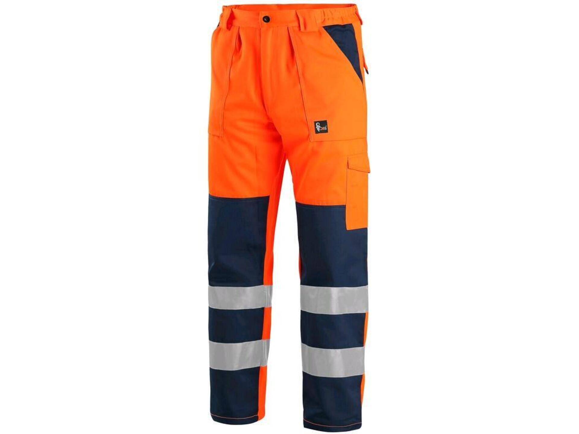 CXS NORWICH Kalhoty do pasu reflexní oranžová/modrá  64