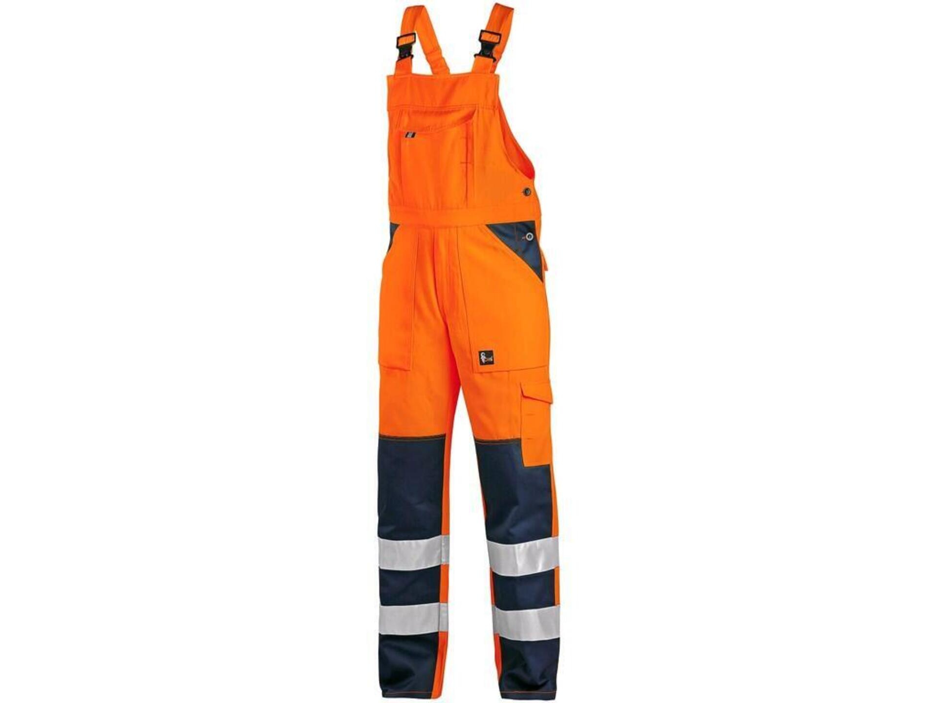 CXS NORWICH Kalhoty s laclem reflexní oranžová/modrá  54