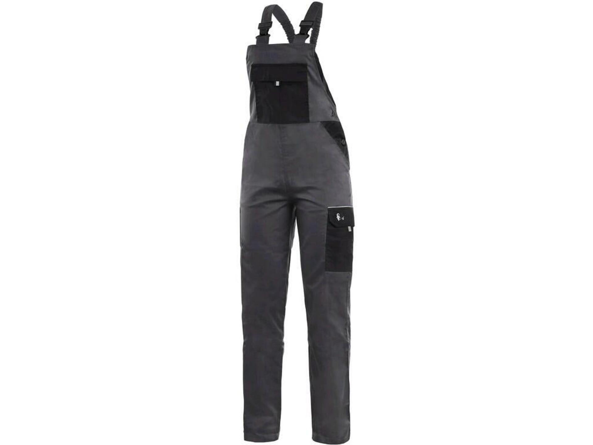 CXS PHOENIX HEKATE dámské Kalhoty s laclem šedá/černá  40