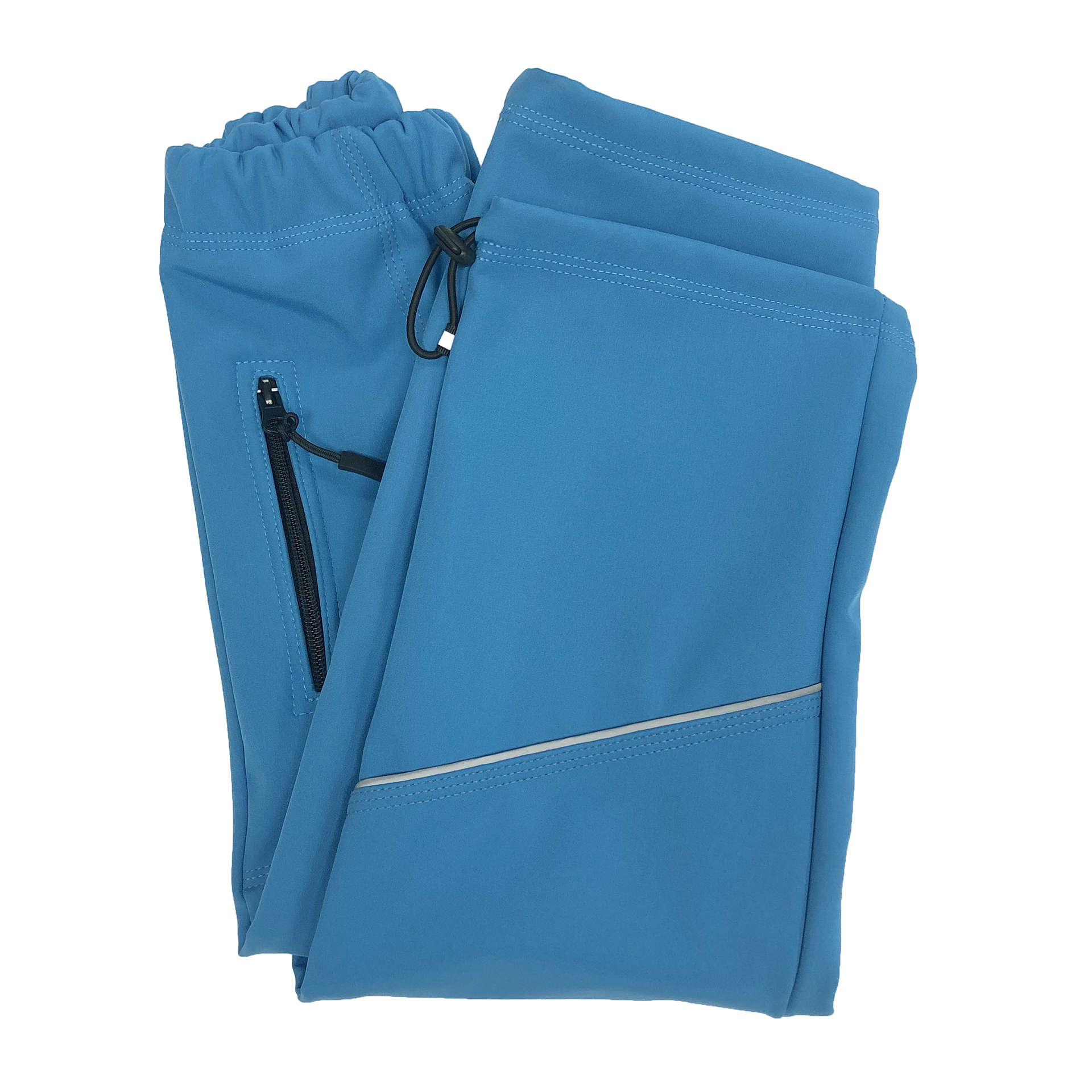 SANTI Kalhoty dětské softshellové modrá  146
