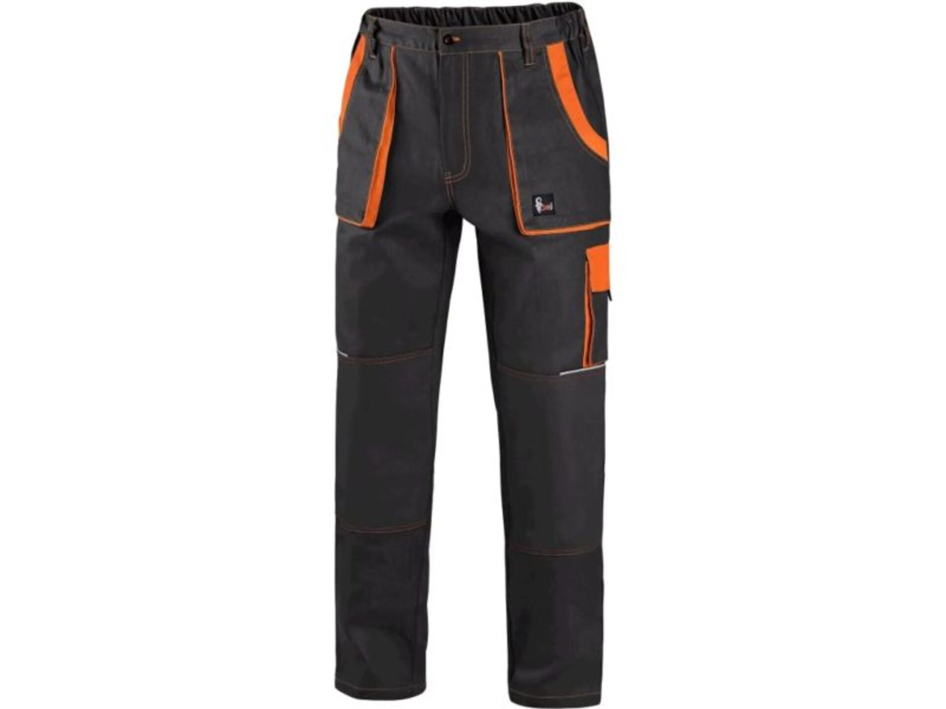CXS LUXY JOSEF pánské Kalhoty pracovní do pasu černá/oranžová  182 60