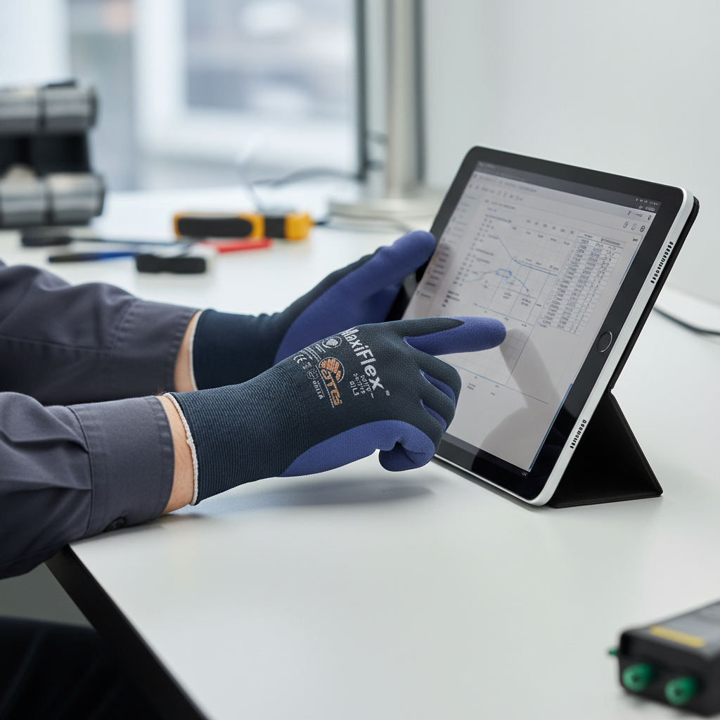 Rukavice povrstvené ATG MAXIFLEX ELITE 34-274 BLISTER nitril-dotykový displej