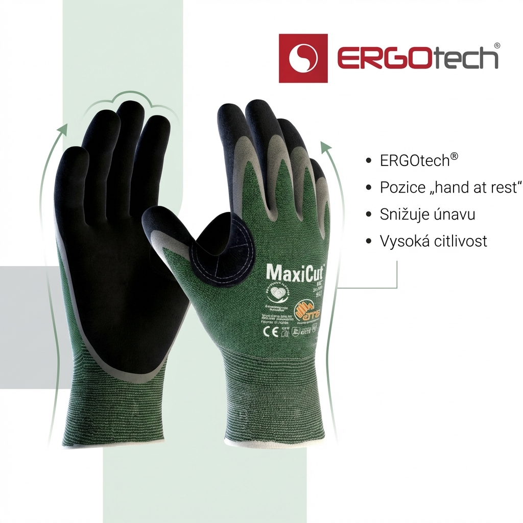 Rukavice protipořezové ATG MAXICUT OIL 34-304 nitril-ERGOTECH