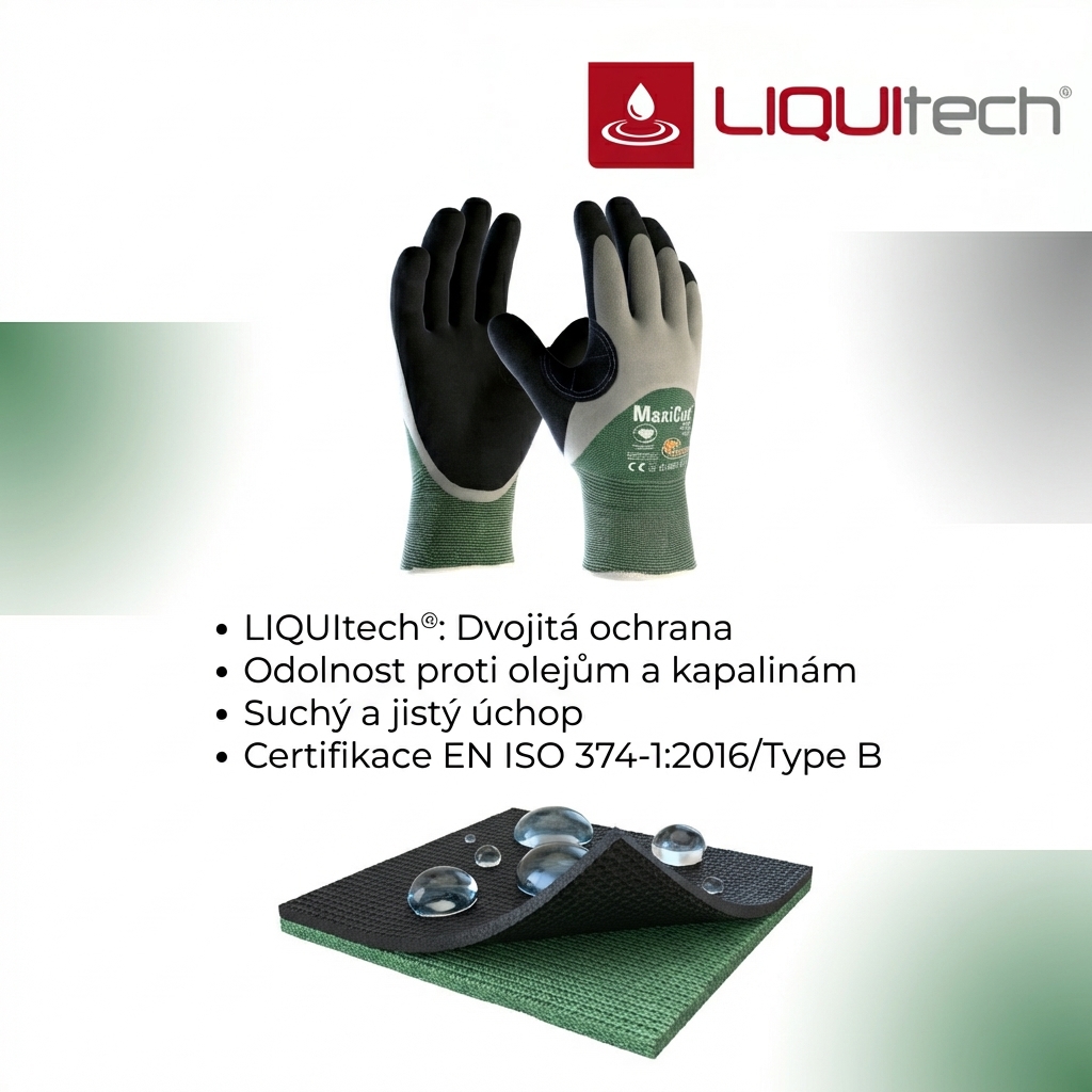 Rukavice protipořezové ATG MAXICUT OIL 34-305 nitril-LIQUITECH