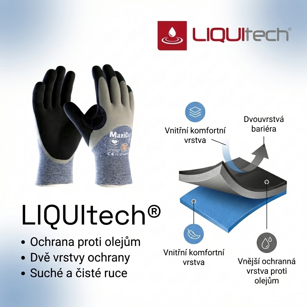 Rukavice protipořezové ATG MAXICUT OIL 34-505-LIQUITECH