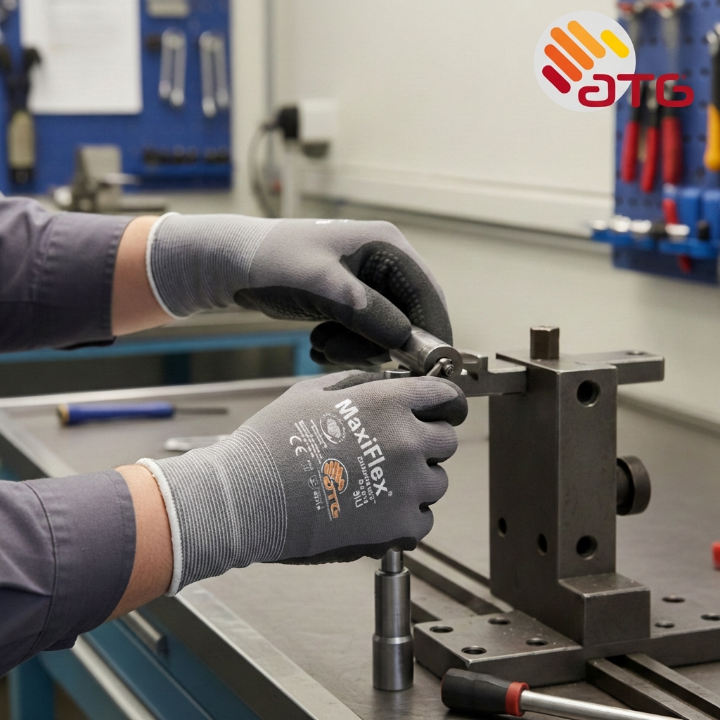 Rukavice povrstvené ATG MAXIFLEX ENDURANCE 34-844 nitril-logo ATG