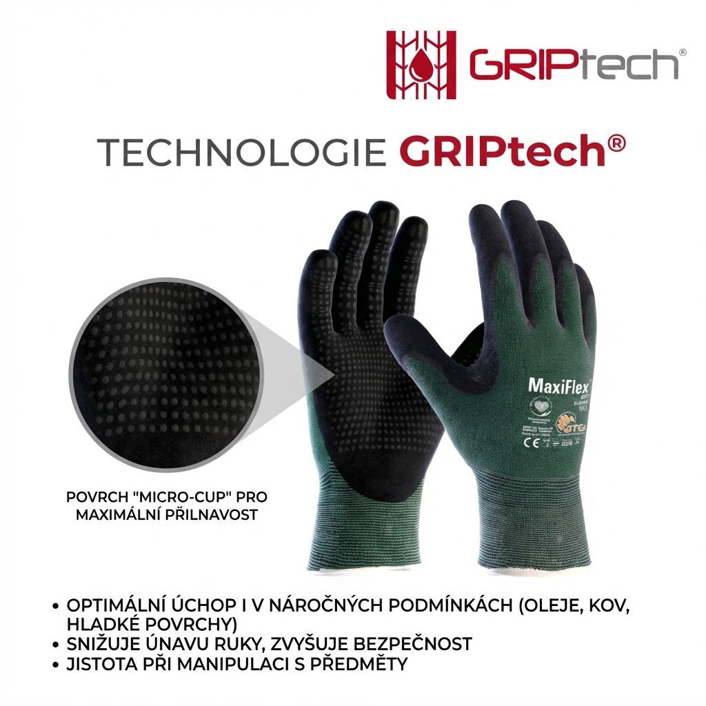 Rukavice protipořezové ATG MAXIFLEX CUT 34-8443 nitril-GRIPTECH