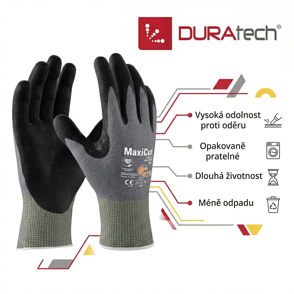 Rukavice protipořezové ATG MAXICUT ULTRA 44-4745D nitril-DURATECH