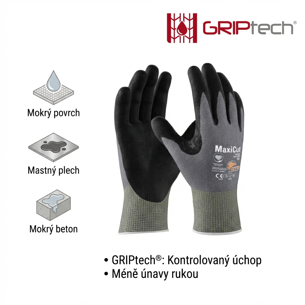 Rukavice protipořezové ATG MAXICUT ULTRA 44-4745D nitril-GRIPTECH