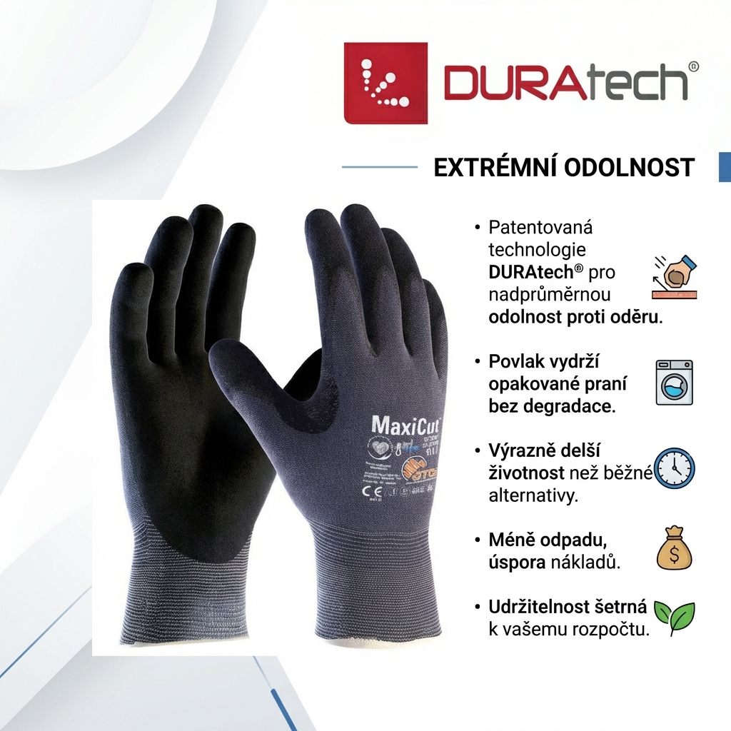 Rukavice protipořezové ATG MAXICUT ULTRA AD-APT 52-3745 nitril-DURATECH