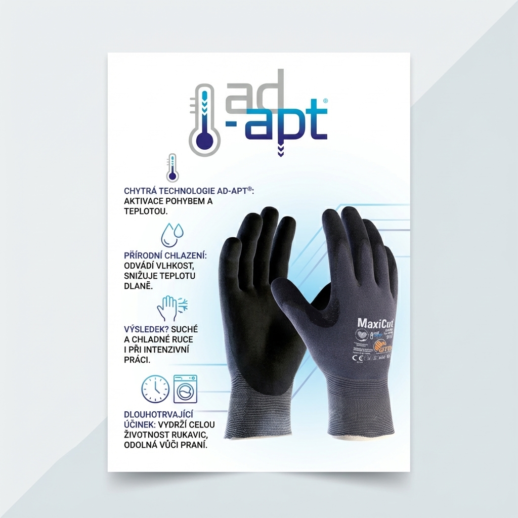 Rukavice protipořezové ATG MAXICUT ULTRA AD-APT 52-3745 nitril-AD ADAPT