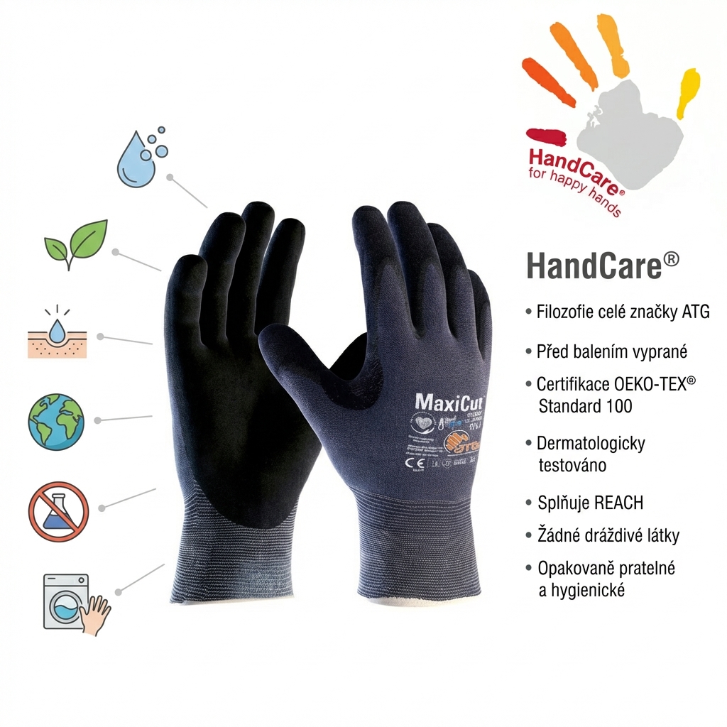 Rukavice protipořezové ATG MAXICUT ULTRA AD-APT 52-3745 nitril-HANDCARE