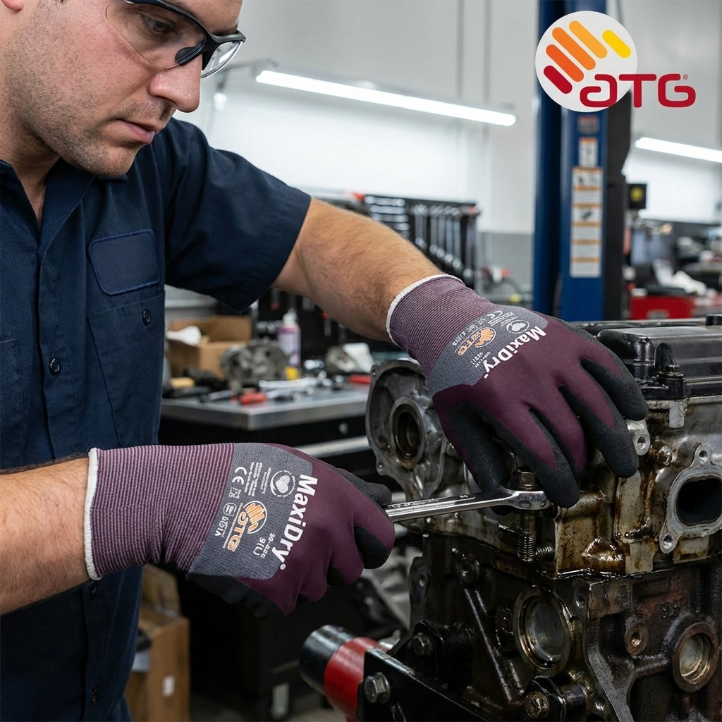 Rukavice povrstvené ATG MAXIDRY 56-425 nitril-ATG