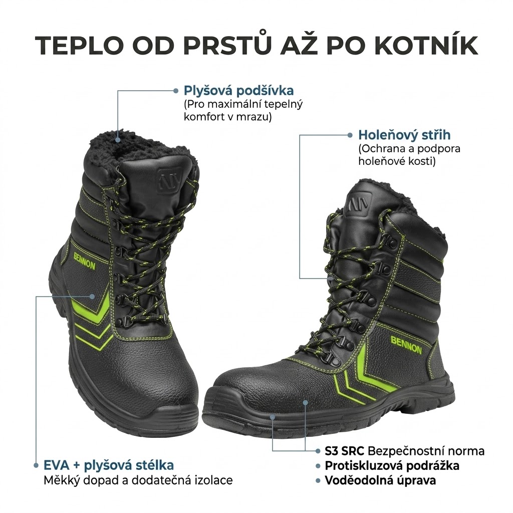 Obuv holeňová BENNON BASIC S3 Winter Boot-podšívka