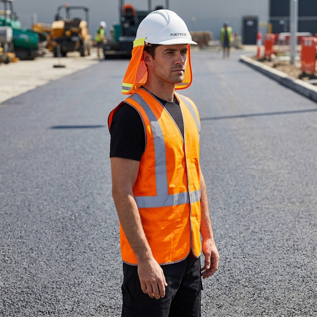 Chránič šíje proti slunci Portwest HA17-oranžová