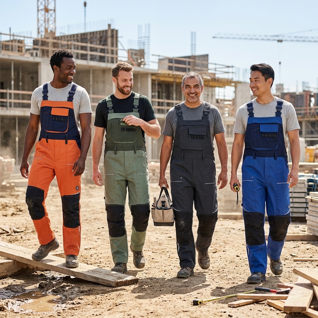 Kalhoty pracovní s laclem STIRLING STRETCH pánské