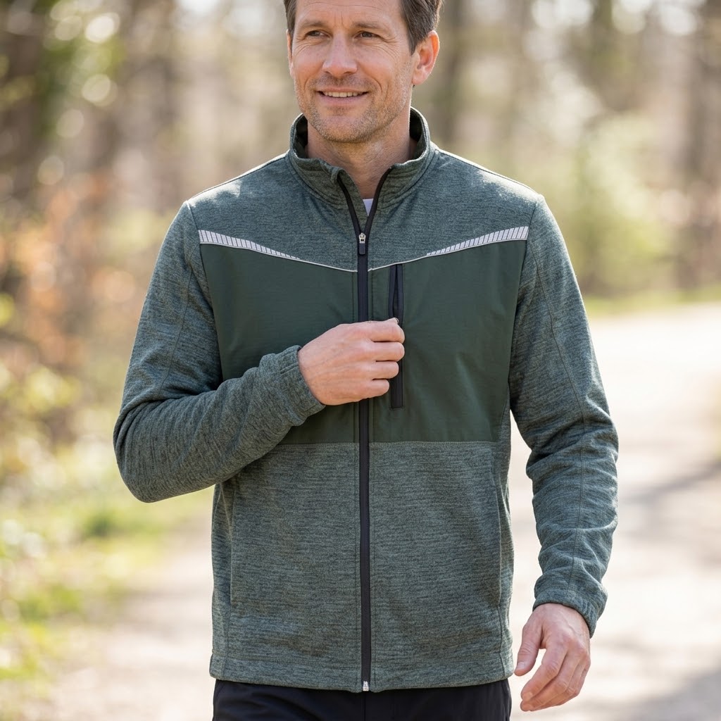 Mikina STIRLING STRETCH fleecová-náprsní kapsa