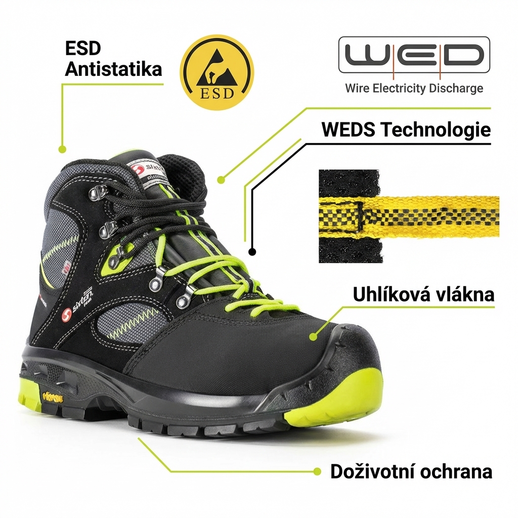 Obuv kotníková Sixton ORTISEI WR HRO HI CI S3 SRC-WED