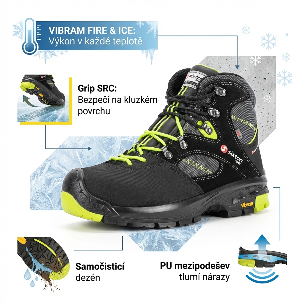 Obuv kotníková Sixton ORTISEI WR HRO HI CI S3 SRC-podrážka