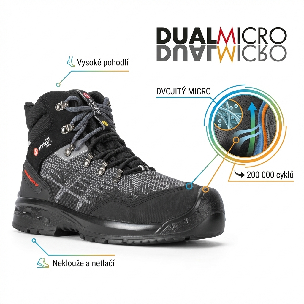 Obuv kotníková Sixton SESTRIERE S3S FO CI SC SR ESD-DualMicro