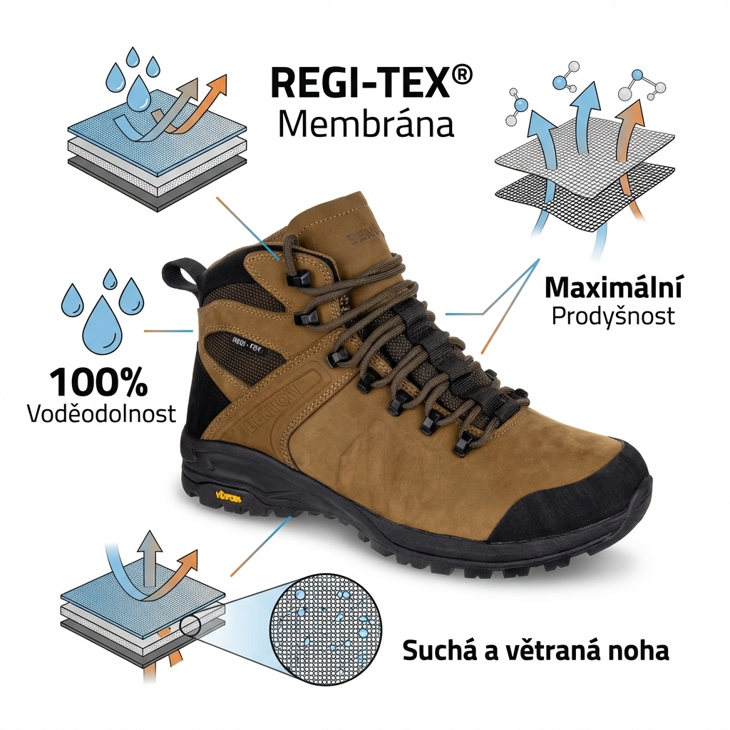 Obuv kotníková BENNON TERENNO 2.0 MID-REGI-TEX