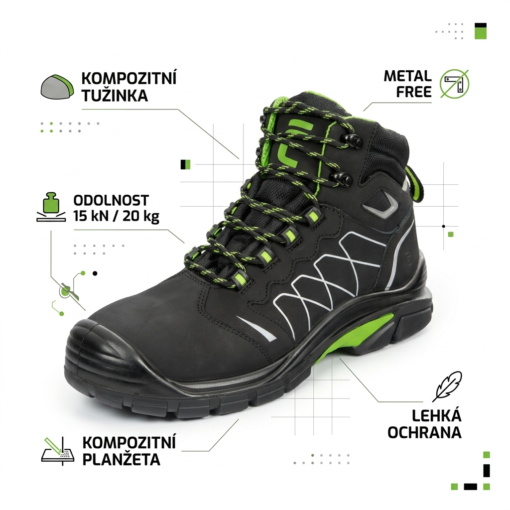 Obuv kotníková TORNAFORT MF S3 SRC-ochrana