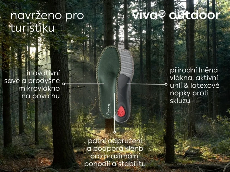 Stélky do obuvi Pedag VIVA OUTDOOR ortopedické