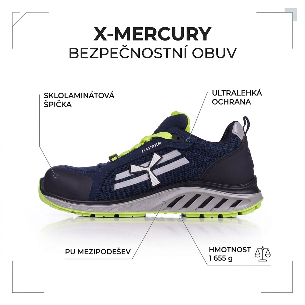 Obuv PayPer X-MERCURY S1PS SR BLUE STAR