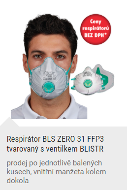 Respirátor BLS ZERO FFP3