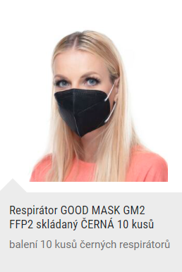 Respirátor GOOD MASK FFP2 černý