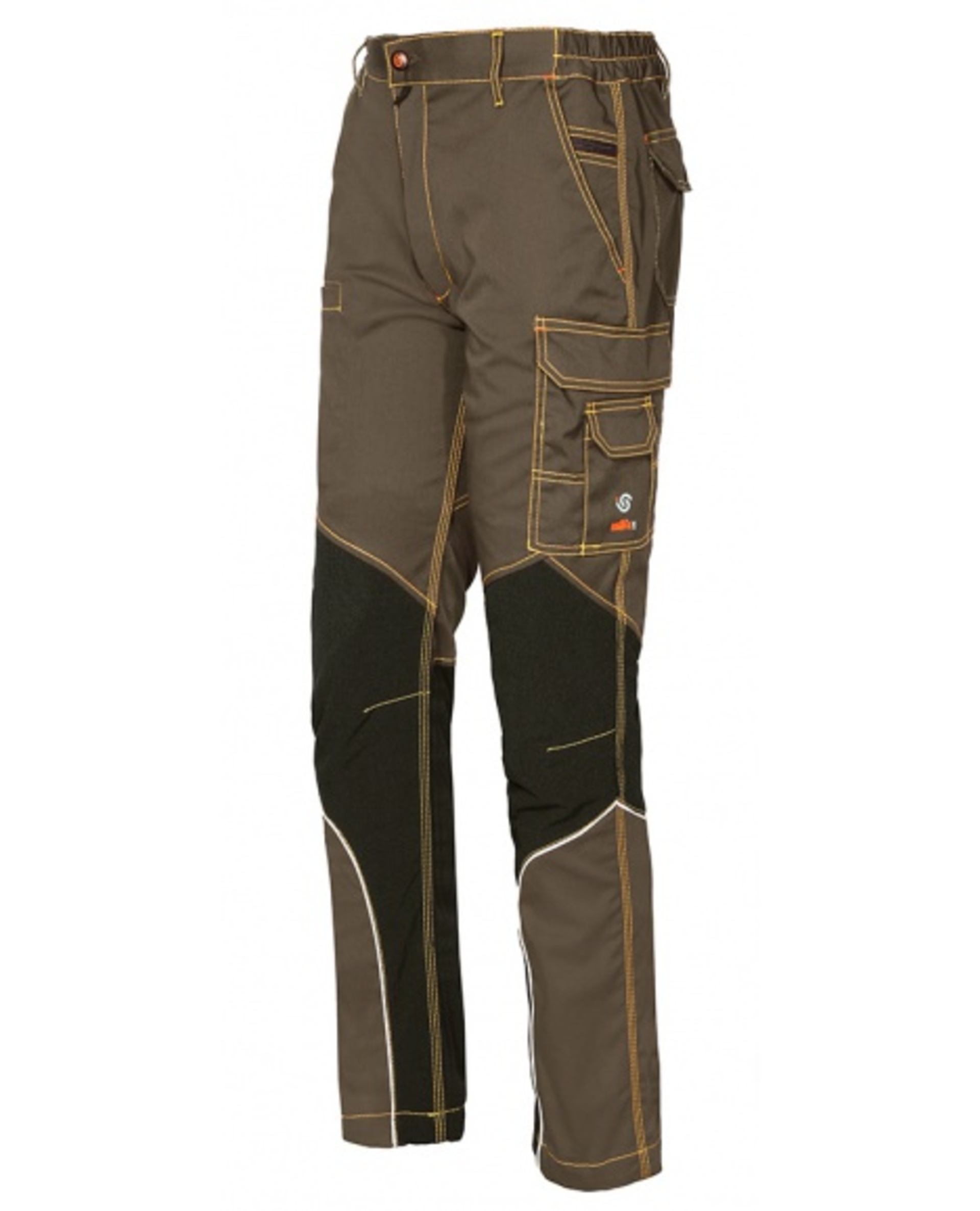 Kalhoty do pasu ISSA STRETCH EXTREME khaki  S