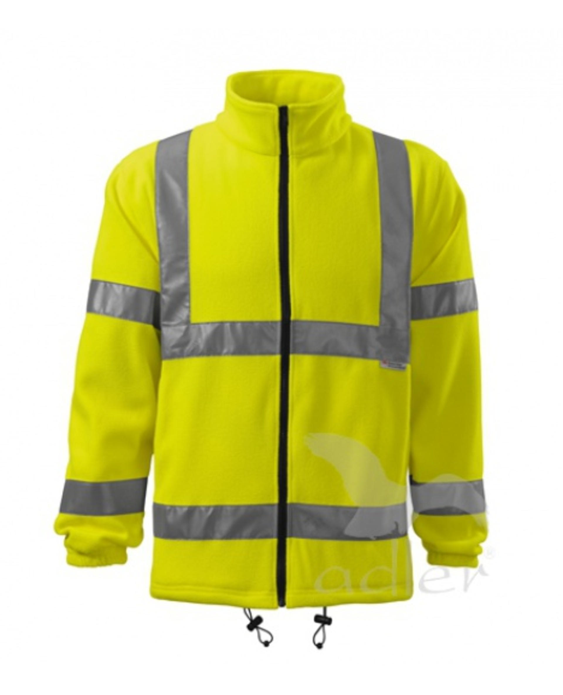Levně RIMECK HV Fleece Jacket Fleece unisex fluorescenční žlutá