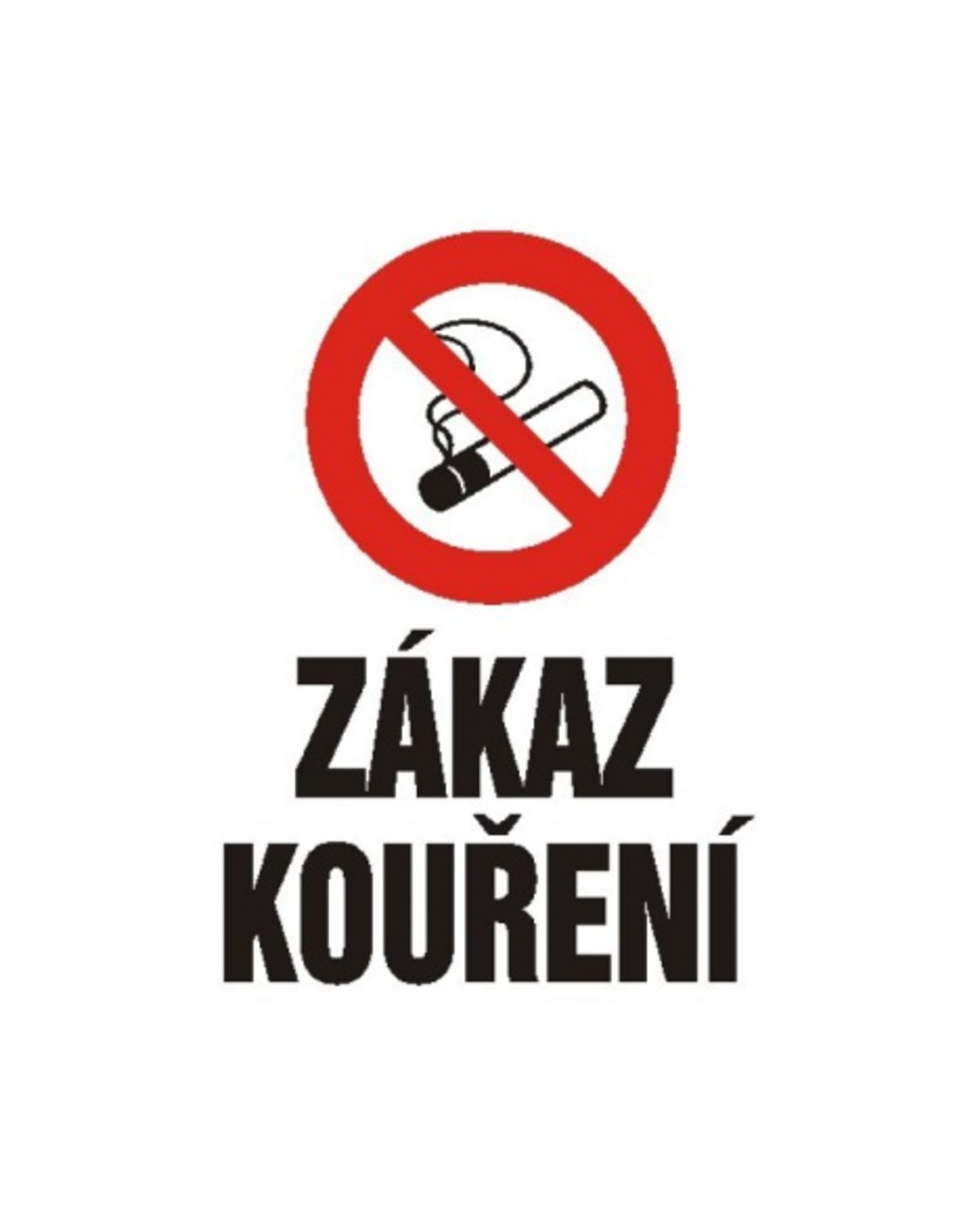 Bezpečnostní značky 4202N A4 plast Zákaz kouření
