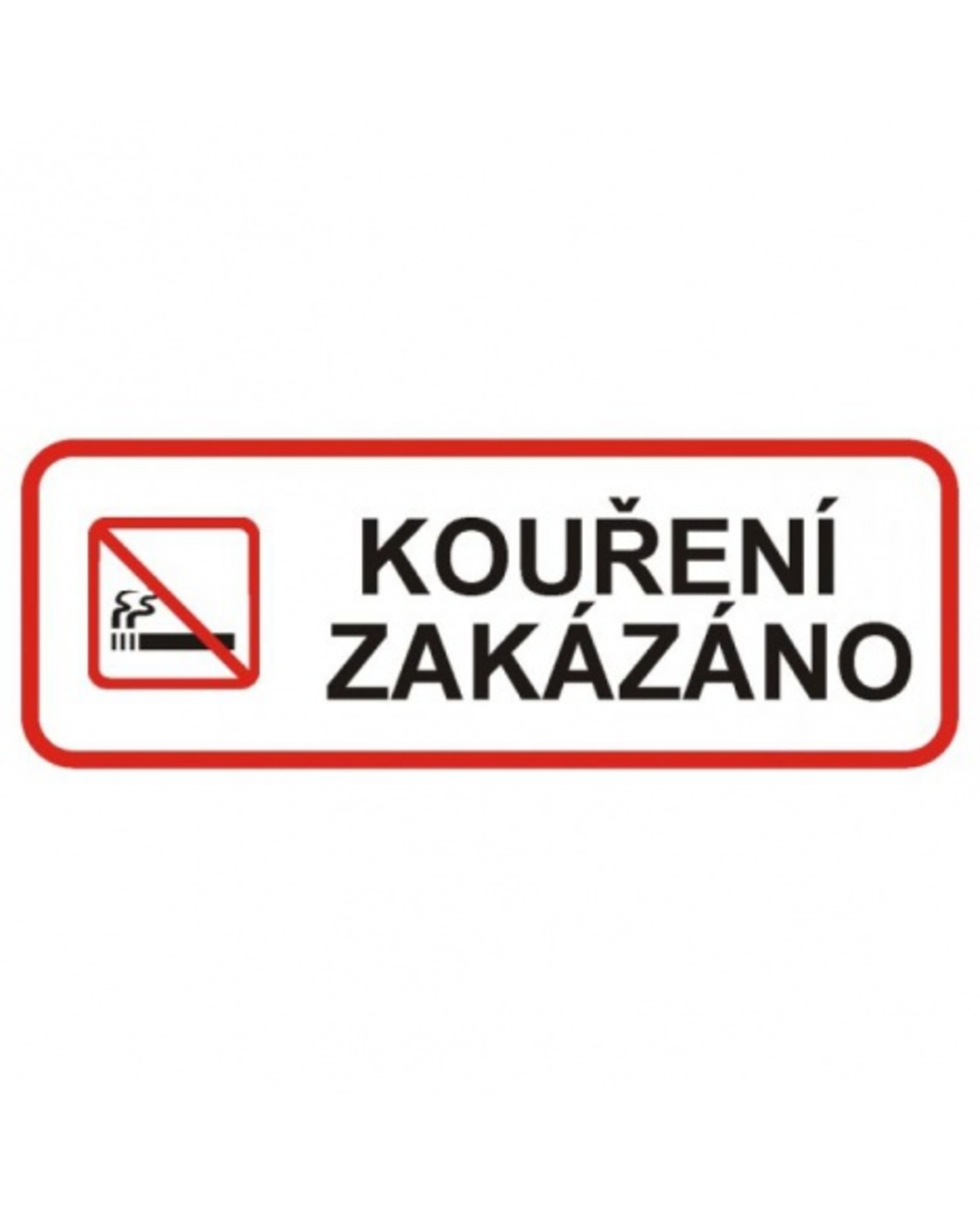 Bezpečnostní značky DT023 20x7,5 cm fólie Kouření zakázáno