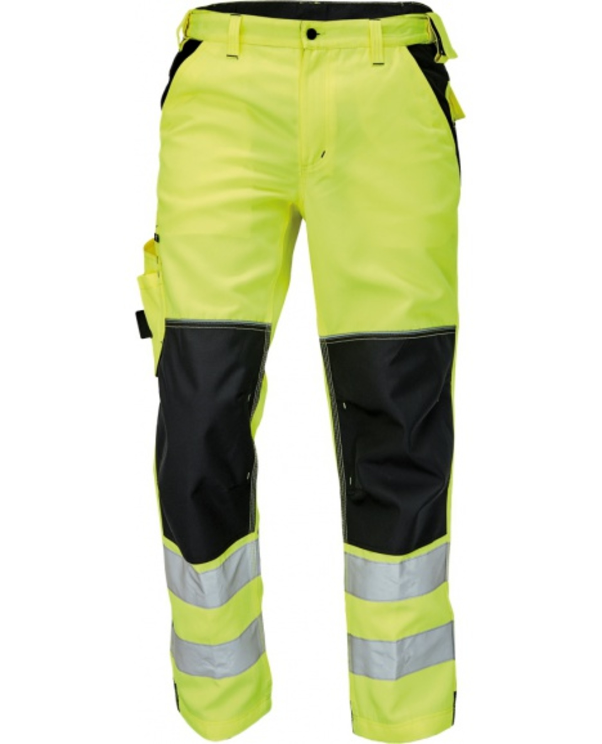 Cerva KNOXFIELD HI-VIS Kalhoty pracovní do pasu žlutá  52