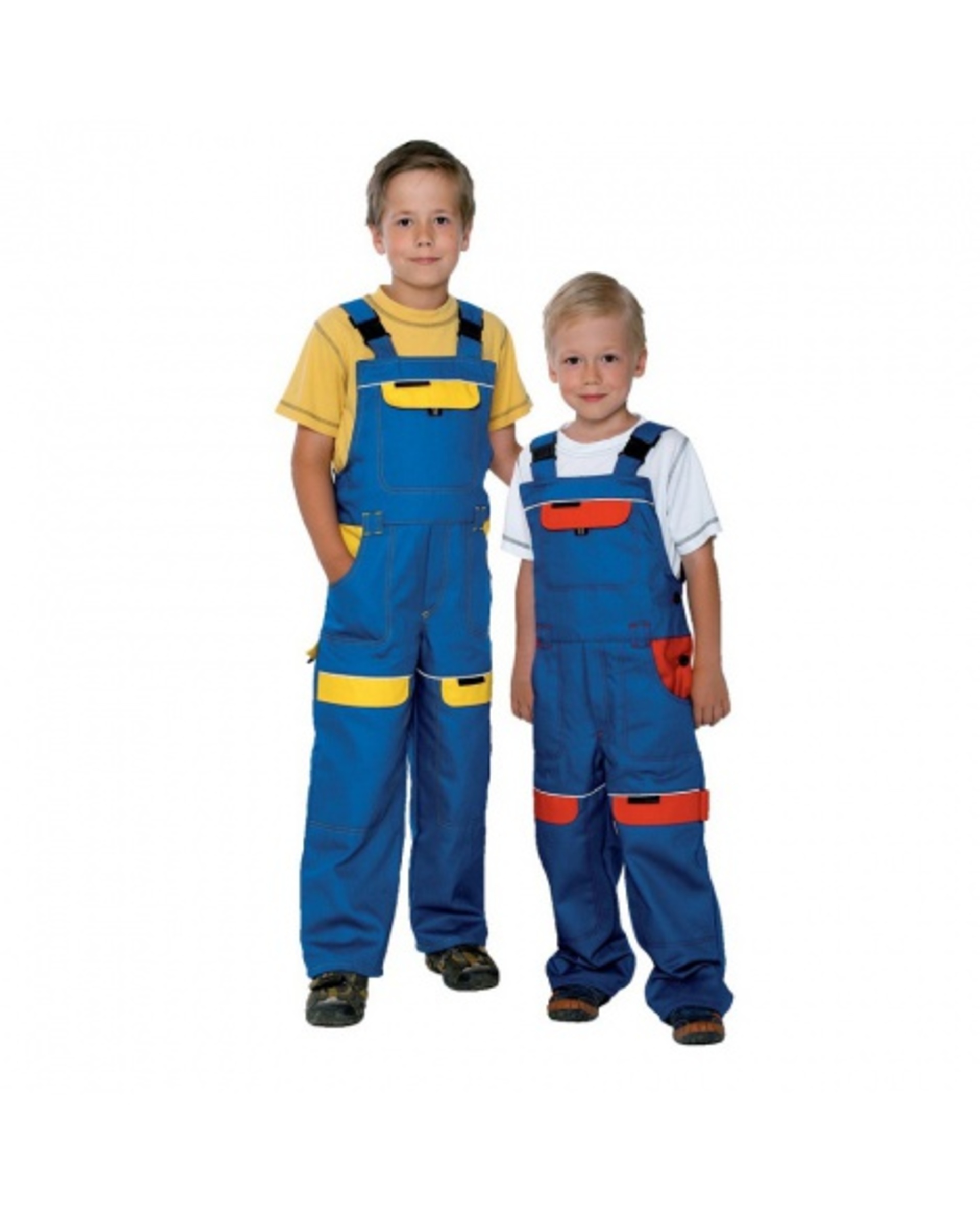 Ardon COOL TREND dětské Kalhoty s laclem žluto/modré 146 + Bezplatné vrácení zboží