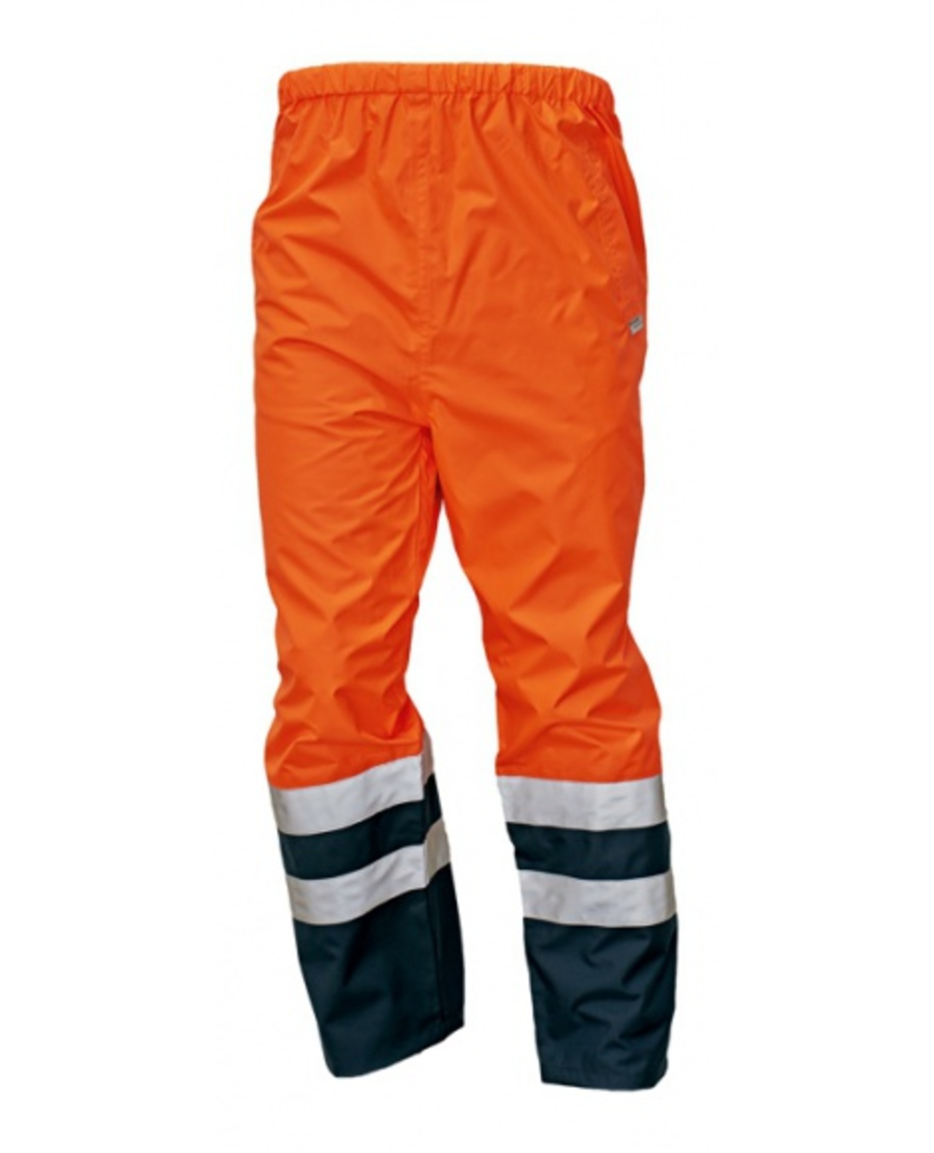 Kalhoty pracovní do pasu reflexní nepromokavé  EPPING NEW oranžová/modrá  L