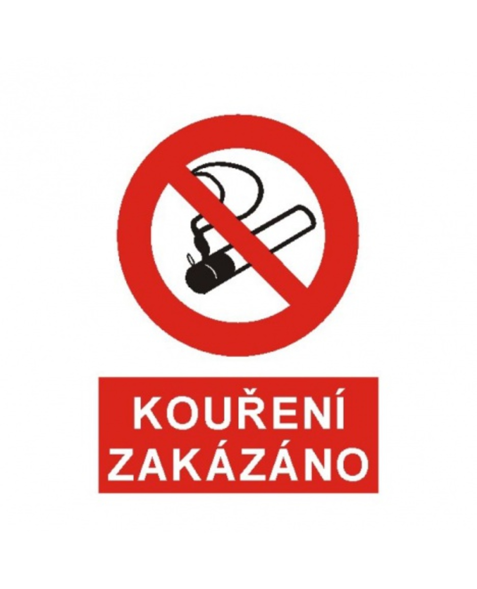 Levně Bezpečnostní značky 4202 A5 plast Kouření zakázáno