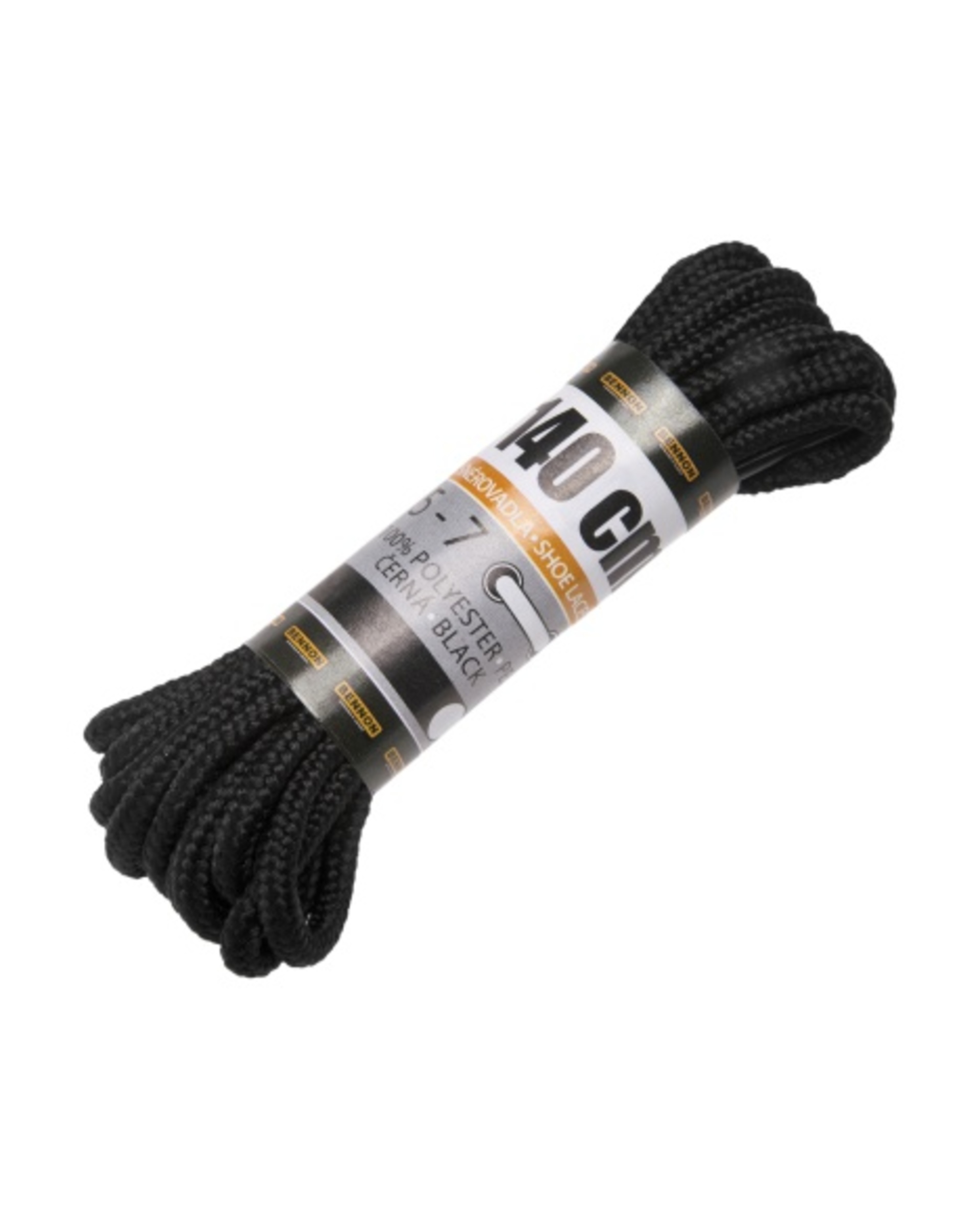 BENNON LACES BLACK 140 cm Šněrovadlo