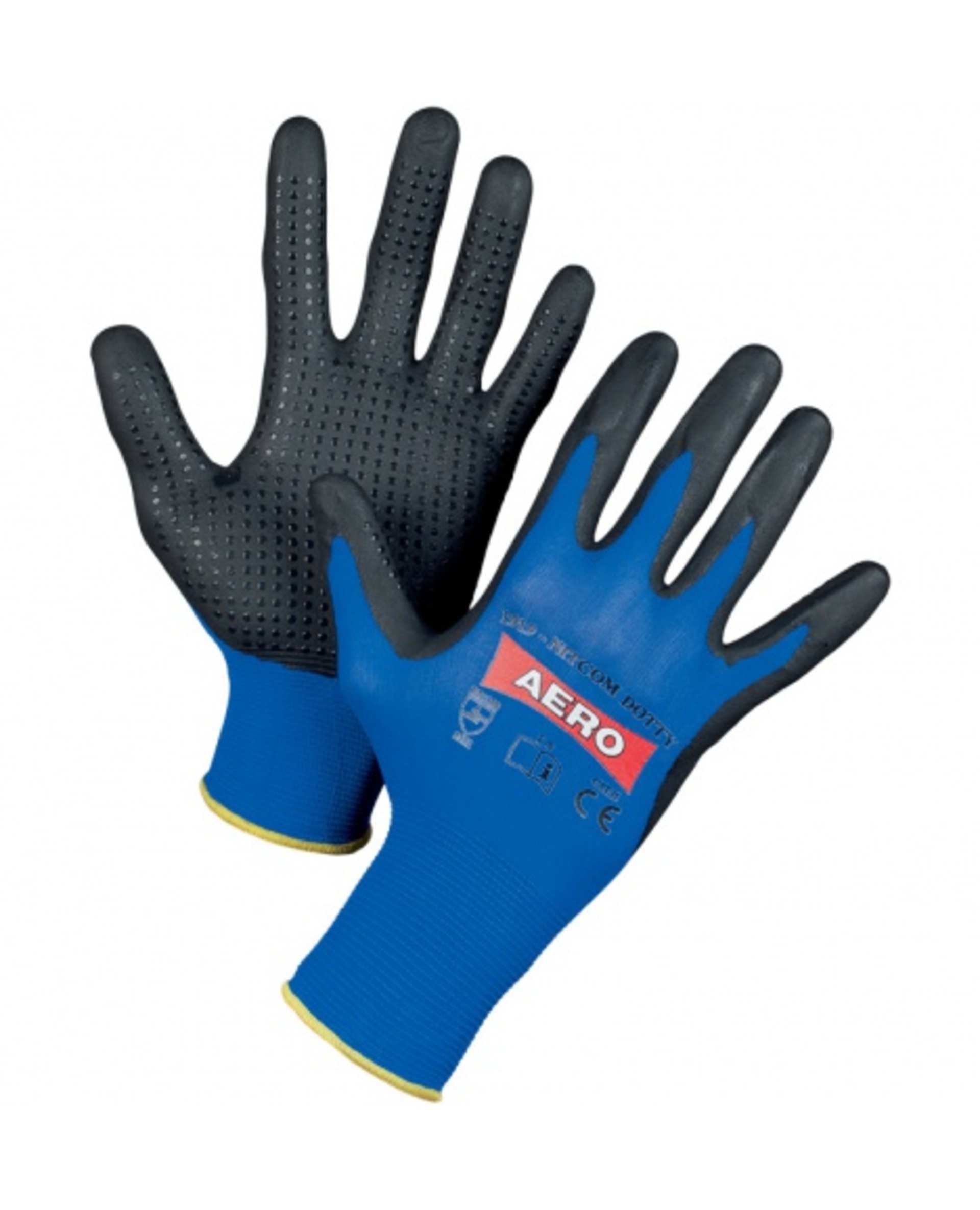 AERO NitroFoam Dot 1919 nitril PVC terčíky Rukavice povrstvené 6 S