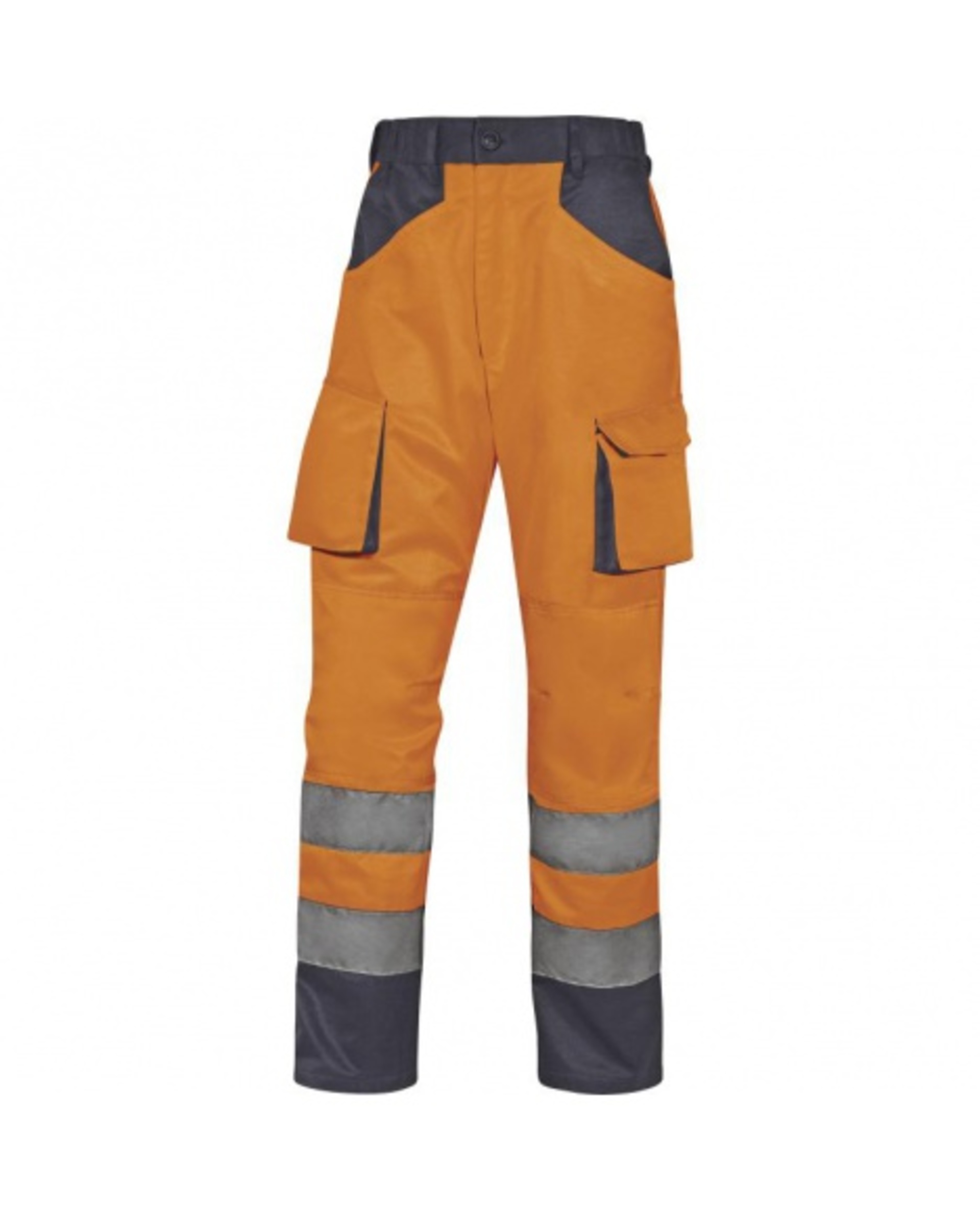 DeltaPlus M2PHV Kalhoty pracovní reflexní oranžová/šedá S