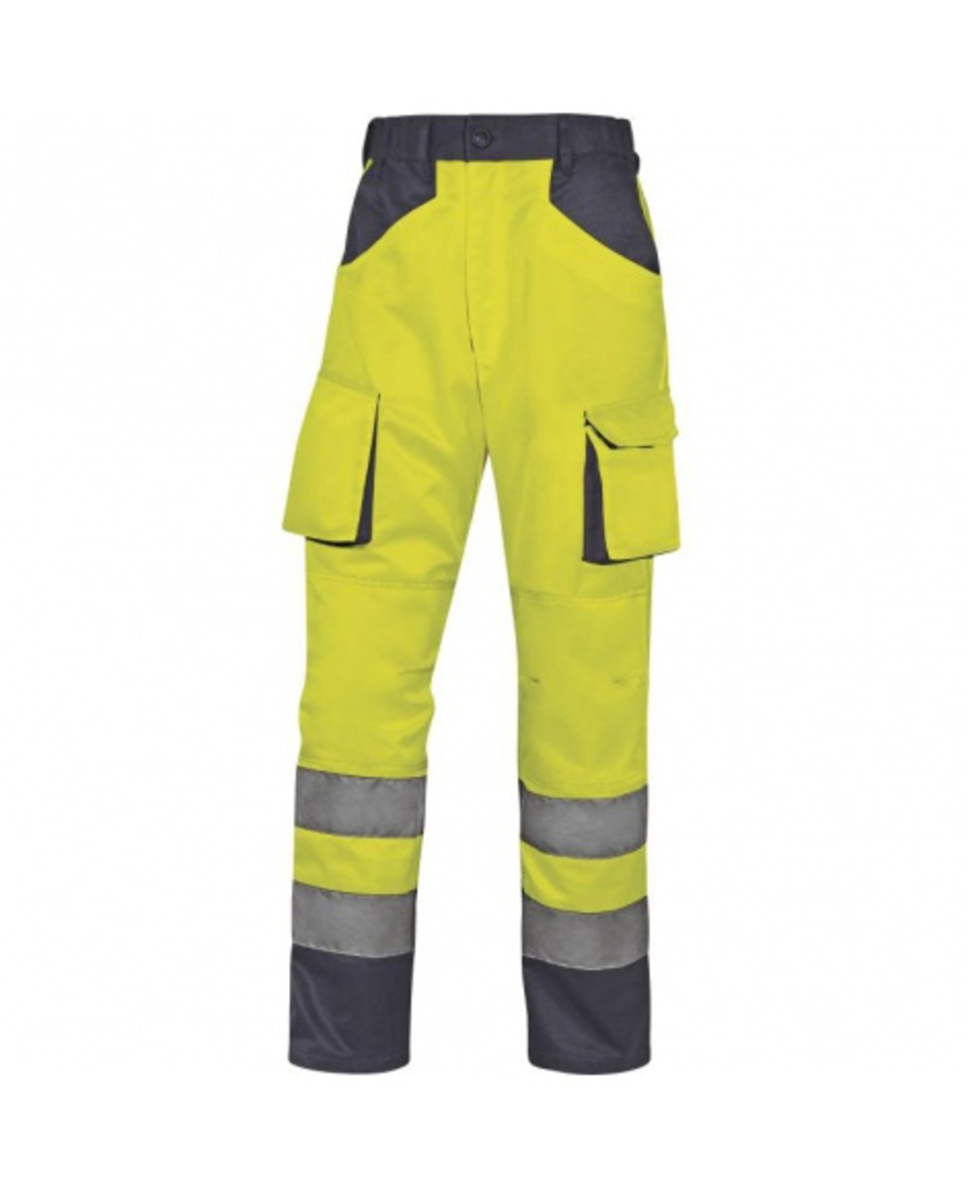 DeltaPlus M2PHV Kalhoty pracovní reflexní žlutá/šedá M