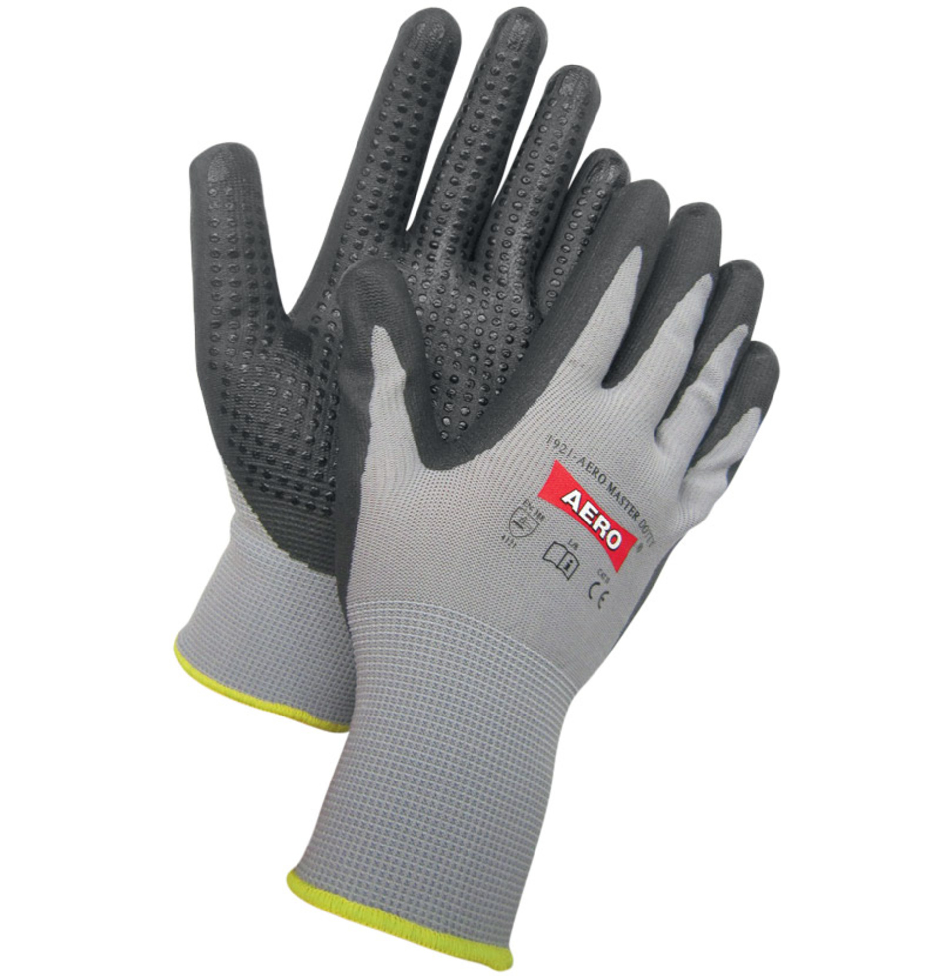 AERO NitroFoam Dot Optimal 1921 nitril PVC terčíky Rukavice povrstvené 6 S