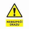 Nebezpečí úrazu  1950 A4 plast