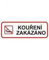 Kouření zakázáno  DT023 20x7,5 cm fólie