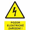 Pozor elektrické zařízení  0101 A5 plast