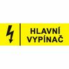 Hlavní vypínač  6131A 6,5x2cm fólie